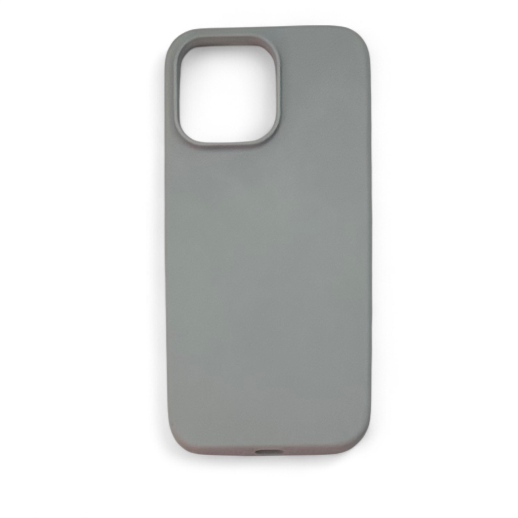 Iphone 14 Promax Gray Silicone Magsafe Compatible Phone Case